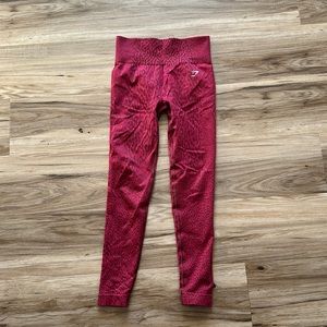 Gymshark Adapt Animal Seamless Leggings - Reef | Cherry Brown